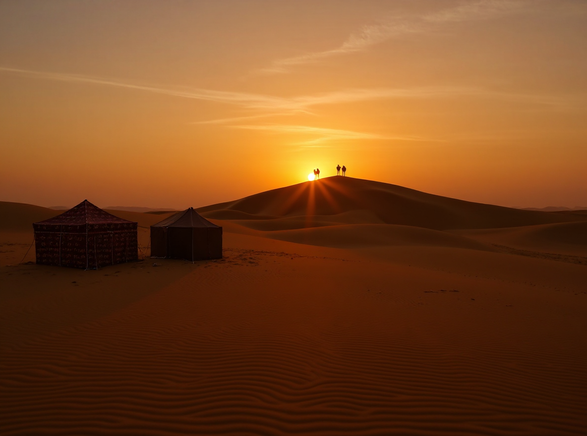 Paysages désertiques du Sahara